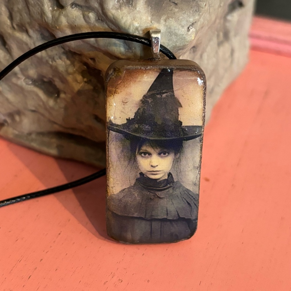 Young witch pendant